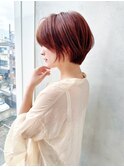 say. 原田美千留　ショートボブ　暖色カラー