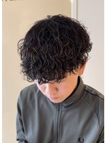 スイッチ(men's SWITCH)&nbsp;大分メンズ波巻きスパイラルパーマ刈り上げツーブロックマッシュ