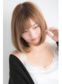 山村/ナチュラルボブ/ストカールボブ/前下がりボブ/縮毛矯正銀座