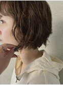 【コンパクトボブパーマ×柔らかアッシュベージュ】河野祐花