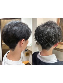 ビジネスでもプライベートでも映える、メリハリあるスタイルが人気☆メンズ専用のヘア/頭皮ケアも◎