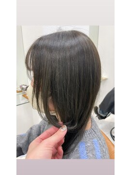 ヘア ポジション HAIR Position 能代北店 顔周りレイヤースタイル＋アドミオカラー