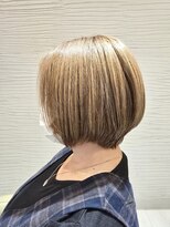 ヘアメイク アリエス 岩切店(HAIR MAKE aries)&nbsp;ショートヘアショートボブショート丸みショート白髪ぼかし