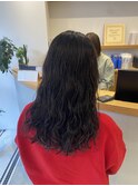 根本からのウェーブパーマ