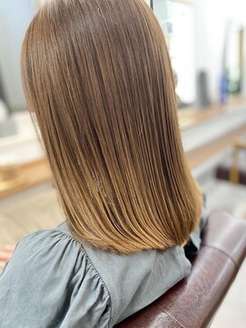 ランプ(Lamp) くびレイヤーグレーベージュニュアンスカラー白髪染め白髪ぼかし