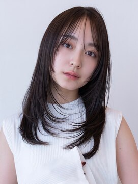 エースハバナ 渋谷(1 HAVANA) ザクザクレイヤー/20代30代大人かわいい/シースルーバング