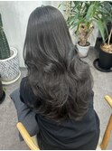 透明感グレージュカラー×レイヤーカット