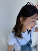 ラフウェーブ×イヤリングハイライト