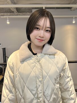 ヌープヘアーアイス(NUUP.hair ici) オリーブグレーココアベージュ小顔クラゲヘアー/黒髪/髪質改善