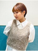 ハンサムショート/丸みショートボブ/20代30代40代50代/顔周り