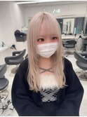 ホワイト/レイヤー/ハッシュレイヤー/ホワイトカラー/ミルクティ