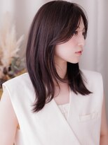 カバーヘア ブリス 戸田公園西口店(COVER HAIR bliss)&nbsp;シースルーバング暗髪ダークグレージュ小顔くびれレイヤー20代a