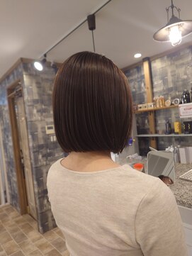 オーストヘアーフィガロ 本通り店(Aust hair Figaro) ミニボブ×チョコレートブラウン