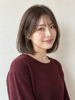 ベルス(bellus)&nbsp;秋冬ショコラグレージュ×大人の丸みボブ 20代　30代　40代