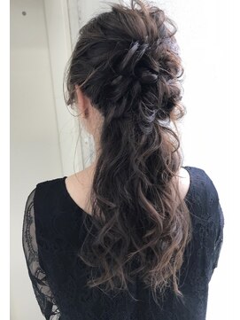 ヘアーデザイン シュシュ(hair design Chou Chou by Yone) ☆chouchou☆ハーフアップ