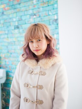 アナザーヘアサロン 大倉山(AnOther HAIRSALON) ハイトーン×ピンクグラデーション