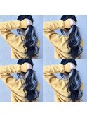 編み込みエクステインナーカラー