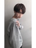 コンマバング　無造作パーマ