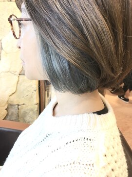 グランアージュ 錦糸町(grandage) イヤリングカラー☆アースカラーボブ【グランアージュ錦糸町店】