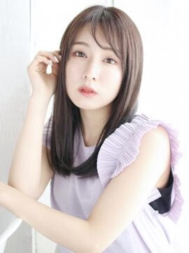 ナル 白山神社参道通り店(nalu) 透け感バングのナチュラルストレート