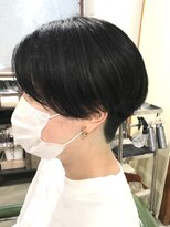 ゴーズゴー 吉祥寺(e)店(go s go)&nbsp;刈り上げかきあげショート/似合わせカット/デザインカラー