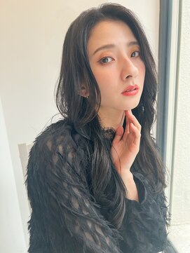 リトル 渋谷(little) 韓国風黒髪ゆるウェーブ