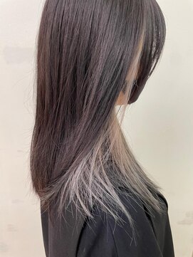 キティン 吉祥寺(kitin) 《kitin吉祥寺》インナーカラーホワイト　セミロング