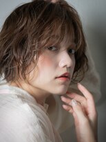 カバーヘア ブリス 上尾西口店(COVER HAIR bliss) 長めバングカーキベージュ大人ハイライト203s上尾10代20代30代