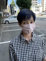 シークヘアー 大野城店(Chic HAIR)&nbsp;マッシュショート/ショート/ネイビーカラー