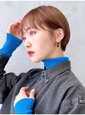Say.ree マッシュショート ミルクティーアッシュ ぱっつん前髪