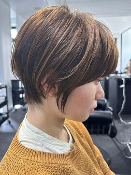 カムジーヘッド(COMEGHEAD) 大人ショートボブ丸みショートカットマッシュショート前髪あり