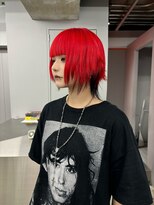 レコ 渋谷(LECO) ネオンレッドウルフ×ブラックデザイン