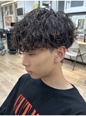 横浜波巻きパーマシャドウパーマツイストスパイラルパーマ30代