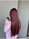 ブリーチなし暖色カラー