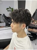 1分スタイリング束感スパイラルパーマ