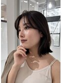 ミニウルフレイヤーカット顔周り前髪韓国ショートボブ/大宮