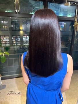 ジル アンク(Jill ankh) 《姫路 Jillankh》アッシュブラウン 赤み消しカラー 艶髪