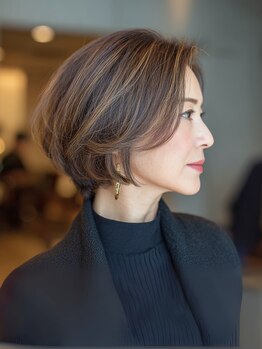 サンタフェ 日進岩崎店(Santa'Fe)の写真/【白髪ぼかし/髪質改善】大人女性のエイジングのお悩みに寄り添い一緒に解決!クセを活かした髪型に♪