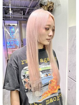 グロウ 渋谷(grow) 【ホワイトベージュ×プルエクステ75本でロングチェンジ】