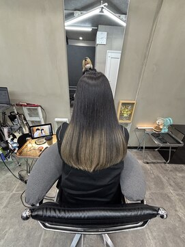 ファビ 渋谷(Fab) くびれヘア/暗めカラー/アプリコットオレンジ/縮毛矯正