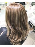 ハイライト×プラチナベージュ