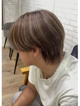 メンズハイライト/メンズブリーチカラー/メンズカット