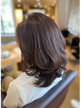 ユウヘアー 石川橋店(U Hair) やわから秋色ミディアム