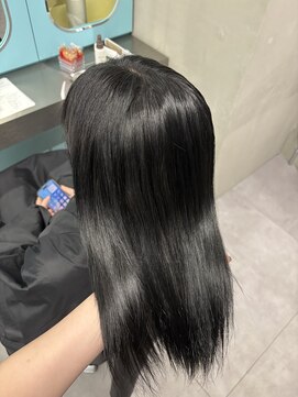 ノー バイ イオエ 西梅田(no. by ioe) ブリーチなしカラー/髪質改善/ミルクティーベージュ/小顔へア