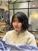 朝ラク！くせ毛風ショートボブ