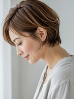 フープ 川越(hoop)&nbsp;川越/ショート/ボブ/ハイライト/白髪ぼかし/白髪染め