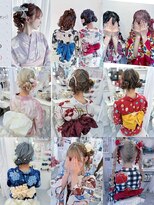 リムネ 四谷店(RIMUNE)&nbsp;浴衣ヘアアレンジ／花火大会