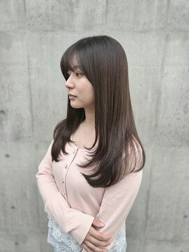 ピース バイ シータ(PEACE by CITA) 【アキヒロ】透明感グレージュ顔周りロングレイヤー20代30代40代