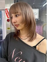 ノラジャーニー(NORA Journey)&nbsp;【蔵人】レイヤーカットハッシュカットミルクティーベージュ