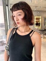 スクリーンギンザメゾン 銀座(SCREEN GINZA MAISON.) ミルクティーブロンド/ダークブルー/デジタルパーマ/銀座
